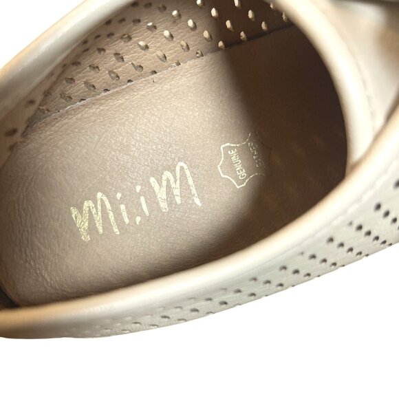 Mi.Im Milo Women's Perforated Low Top Sneakers Beige Size 8.5 - Picture 9 of 13